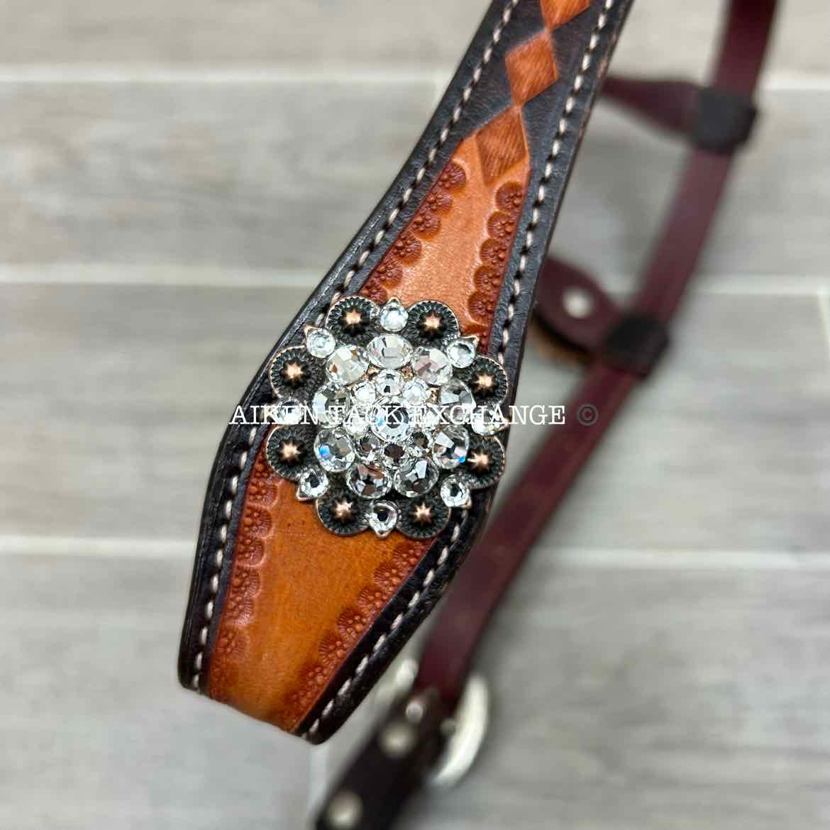 One Ear Western Headstall with Bling