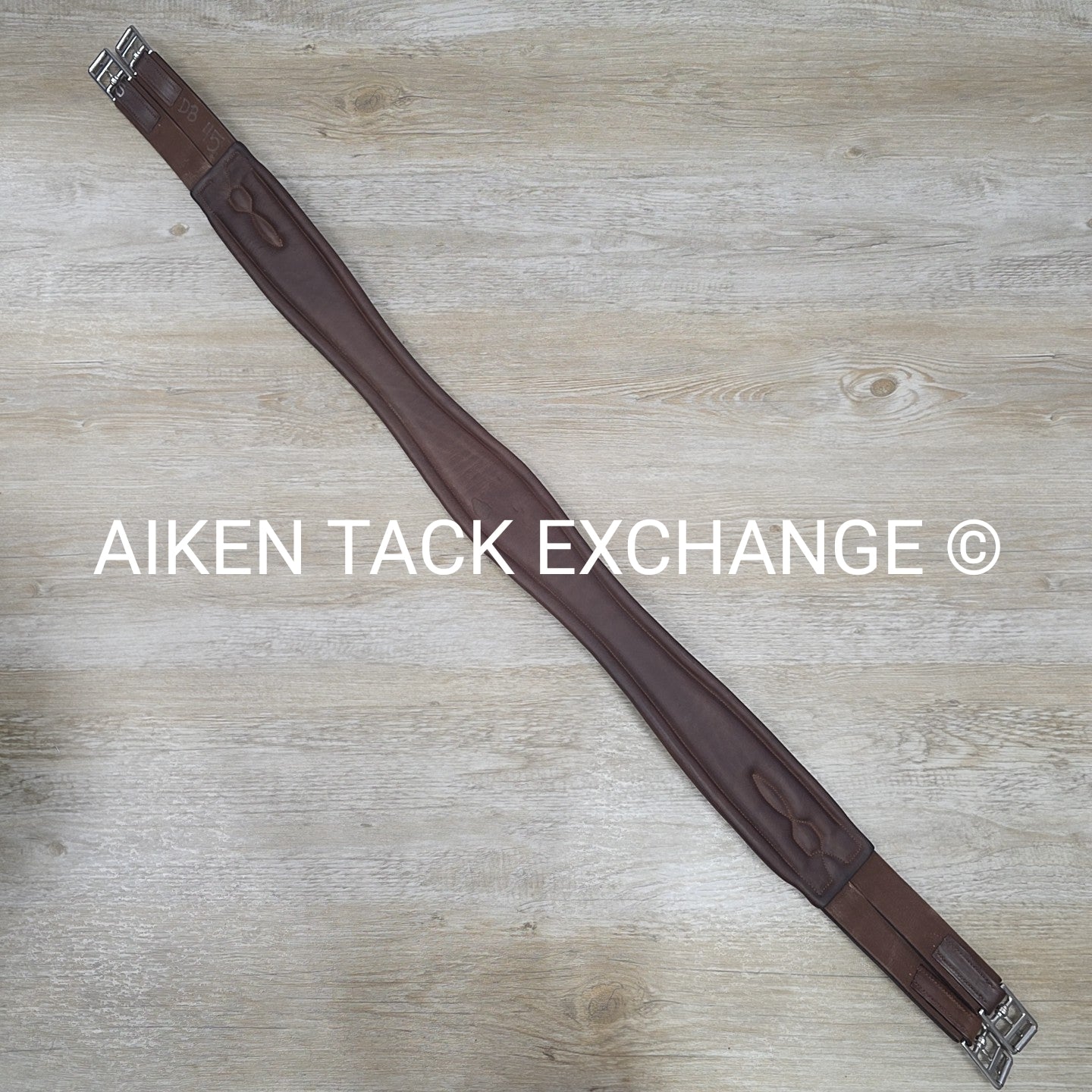 Dover Saddlery Circuit Leather Girth, Brown, 54"
