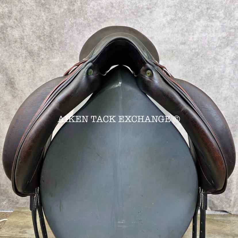 2005 Devoucoux Makila Monoflap Dressage Saddle, 17.5" Seat, 2A Flap, Medium Wide Tree, Foam Panels, Full Buffalo Leather