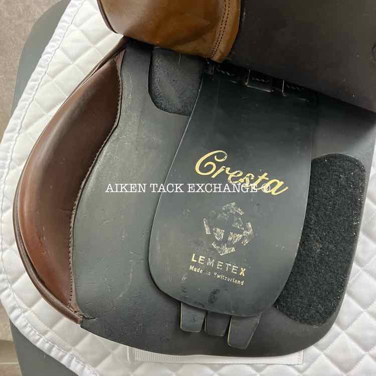 Courbette Lemetex Cresta All Purpose Jump Saddle, 17.5" Seat, Medium Tree, Foam Panels