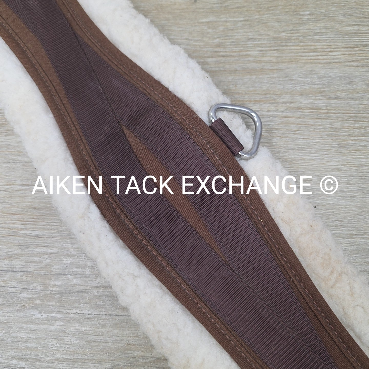 Lettia Coolmax Fleece Girth with Spring Buckles, Brown, 54"