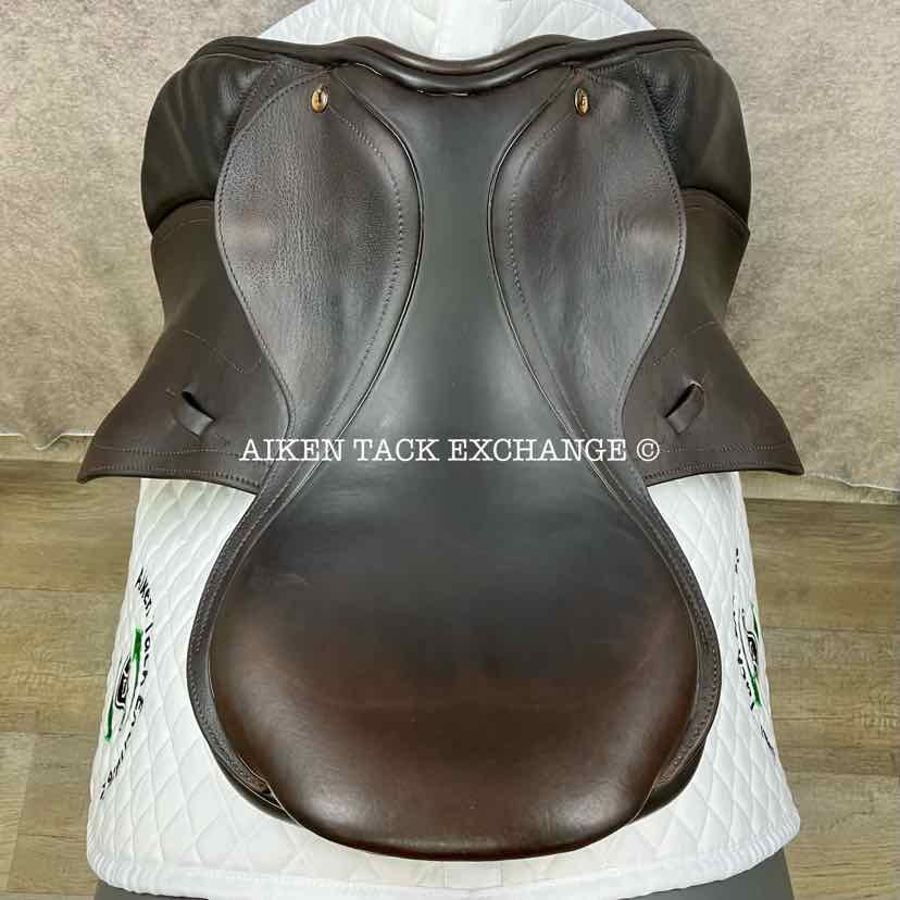 2013 Black Country Solare Jump Saddle, 17.5" Seat, Medium/Medium Wide Tree, Wool Flocked Serge Panels
