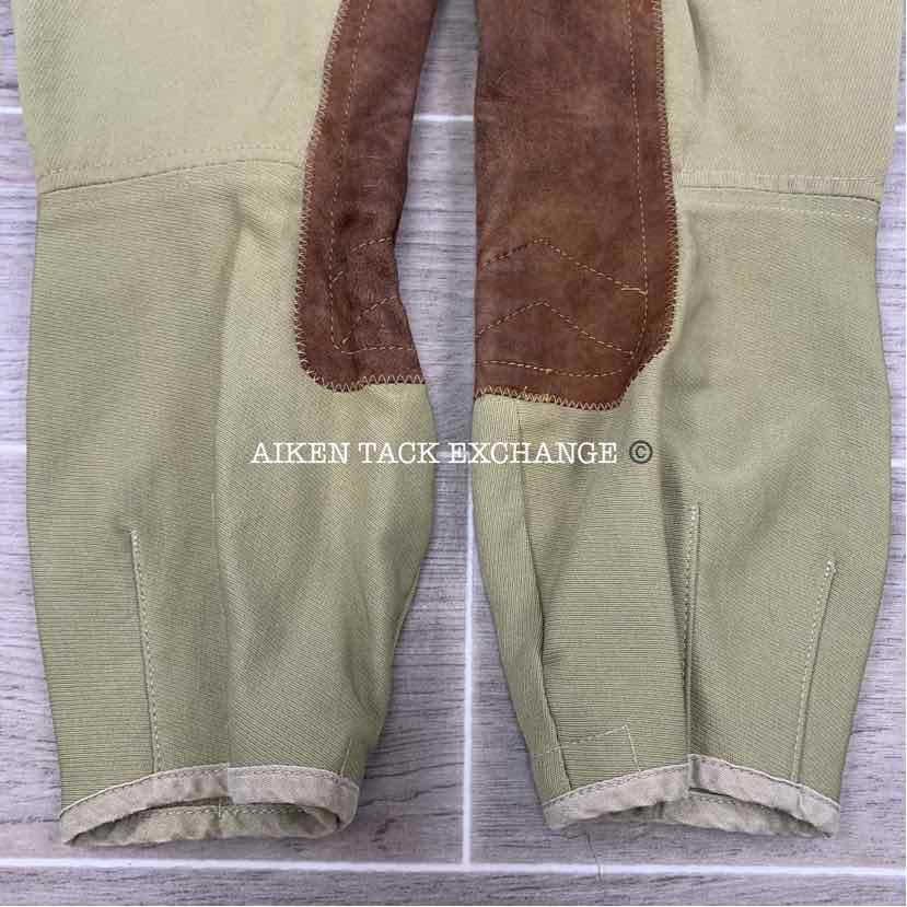 Tailored Sportsman Side Zip Knee Patch Breeches, Size 16