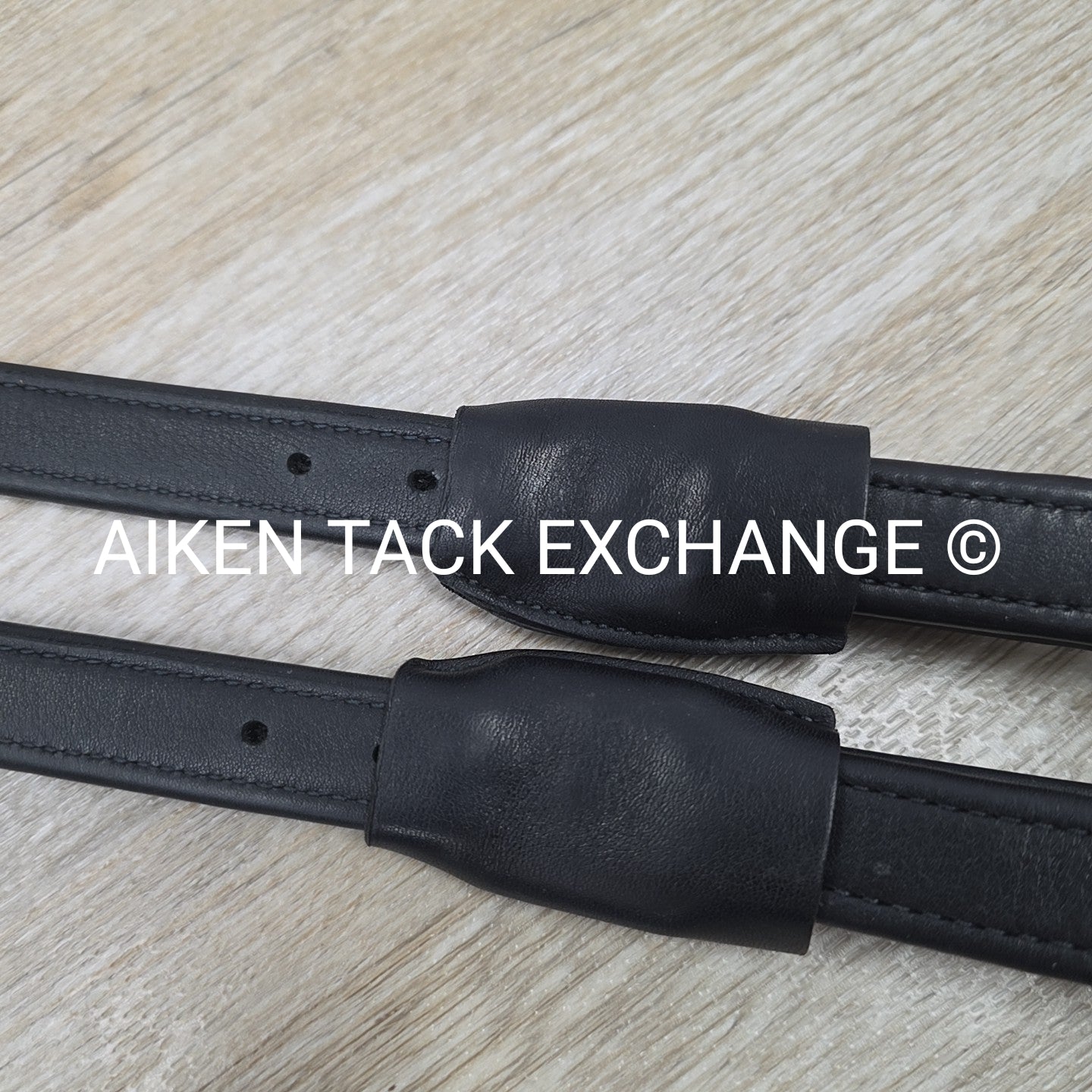 Equipe Mono Stirrup Leathers, Black, 145cm / 58"