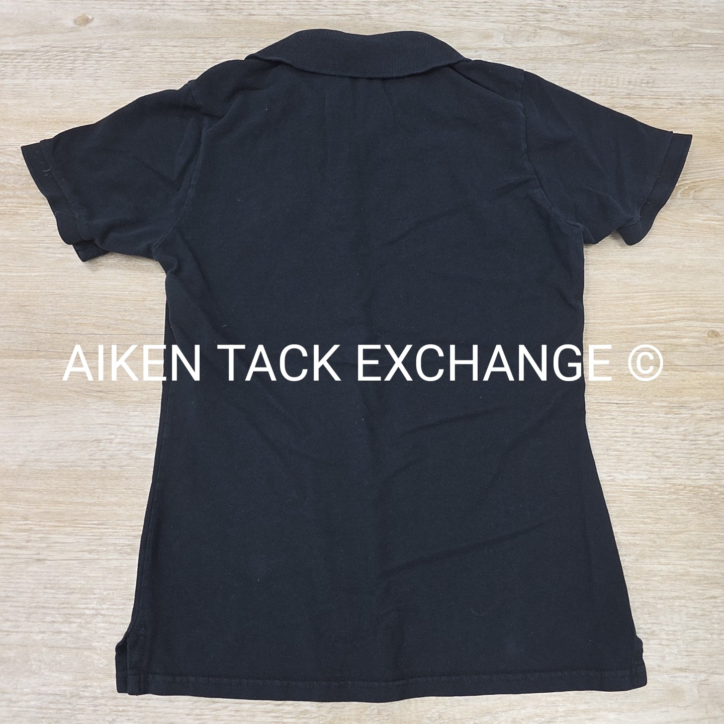 Short Sleeve Collared Polo Shirt with ATE Logo, Women's Size Medium