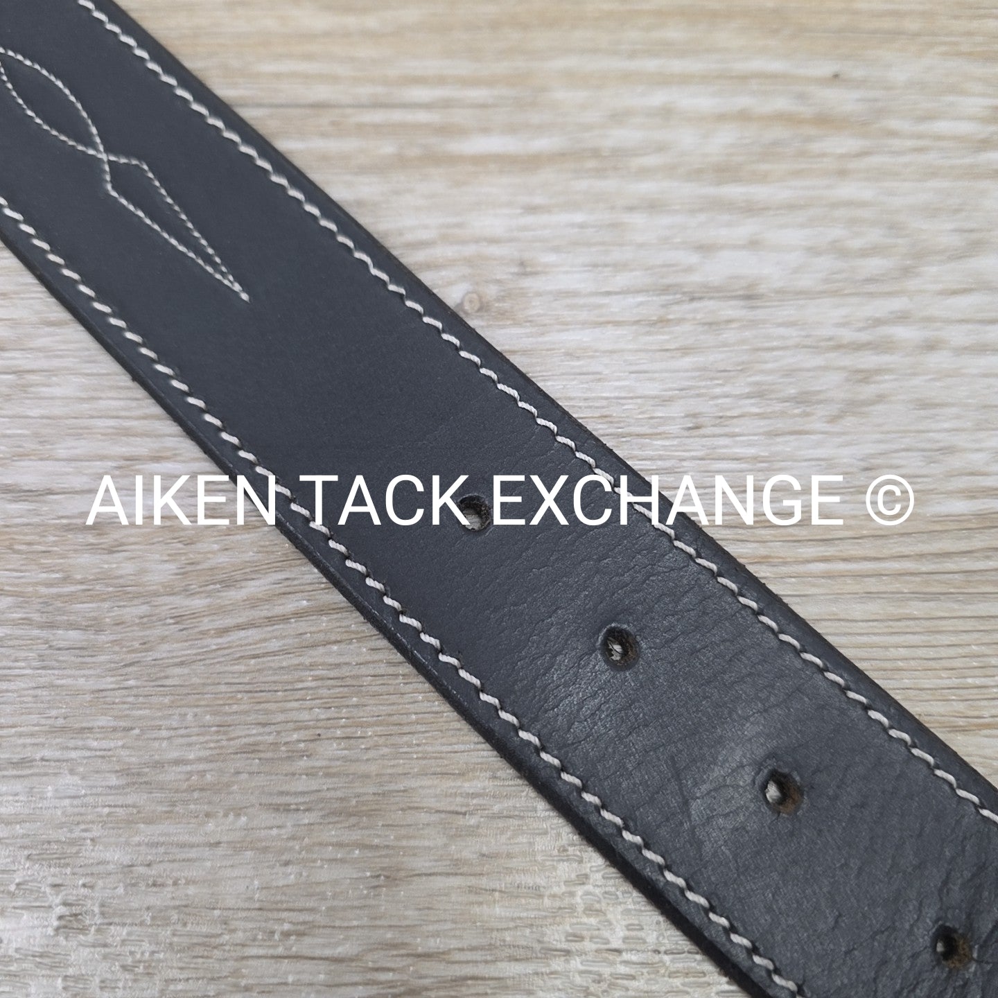 Dover Saddlery Fancy Stitched Belt, Black, 28