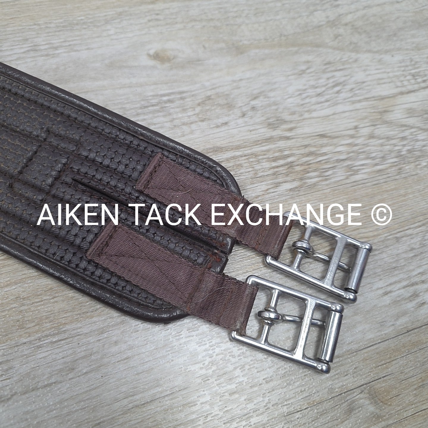 Ovation Chafeless Girth with Single End Elastic, Brown, 52"