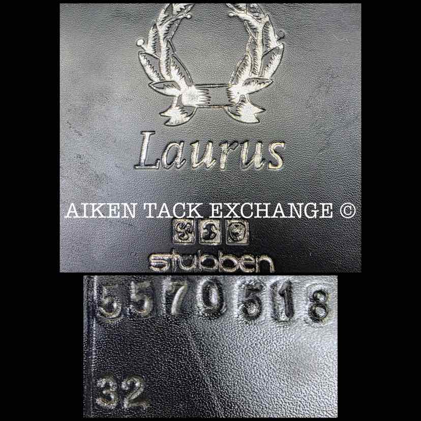 **On Trial** Stubben Laurus All Purpose Jump Saddle, 16" Seat, 32cm Tree - Extra Wide, Wool Flocked Panels