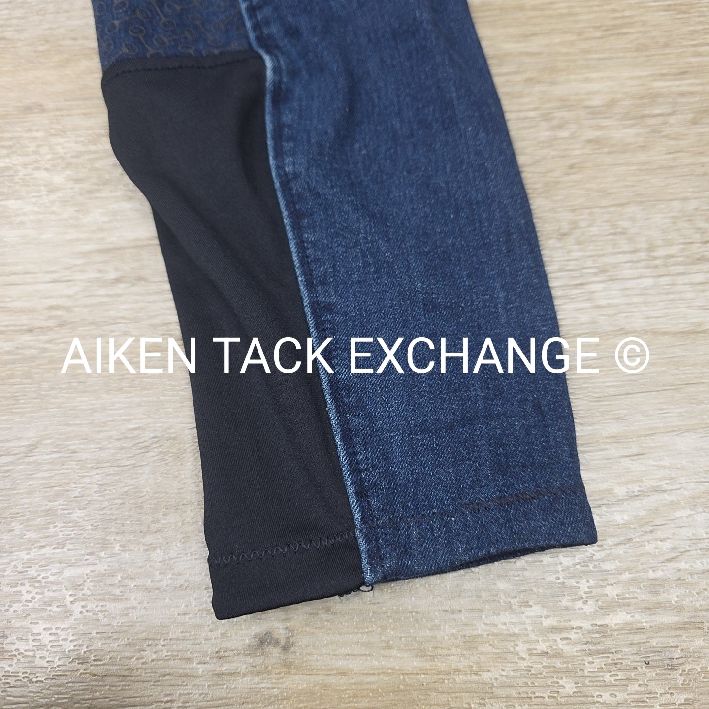 Horze Silicone Grip Full Seat Denim Breeches, Size 28