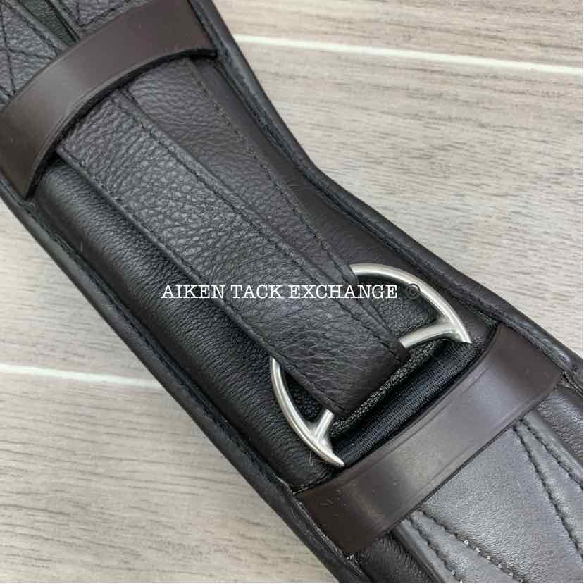 Albion Humane Padded Leather Dressage Girth, Brown, 26"