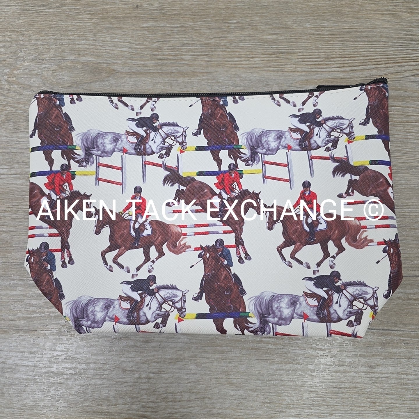 Horse Jumping Zipper Pouch
