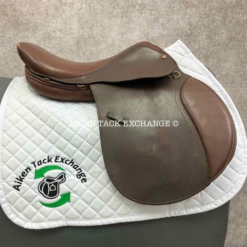 Lancers Close Contact Jump Saddle, 17" Seat, Medium/Medium Wide Tree, Foam Panels