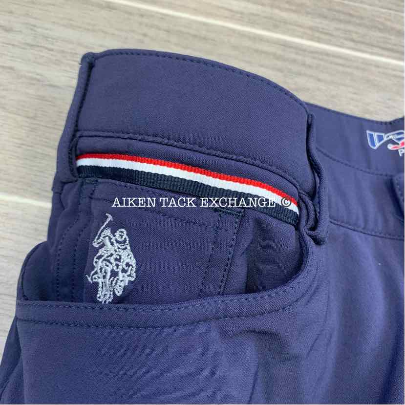USPA Pro Silicone Grip Breeches, Size 30