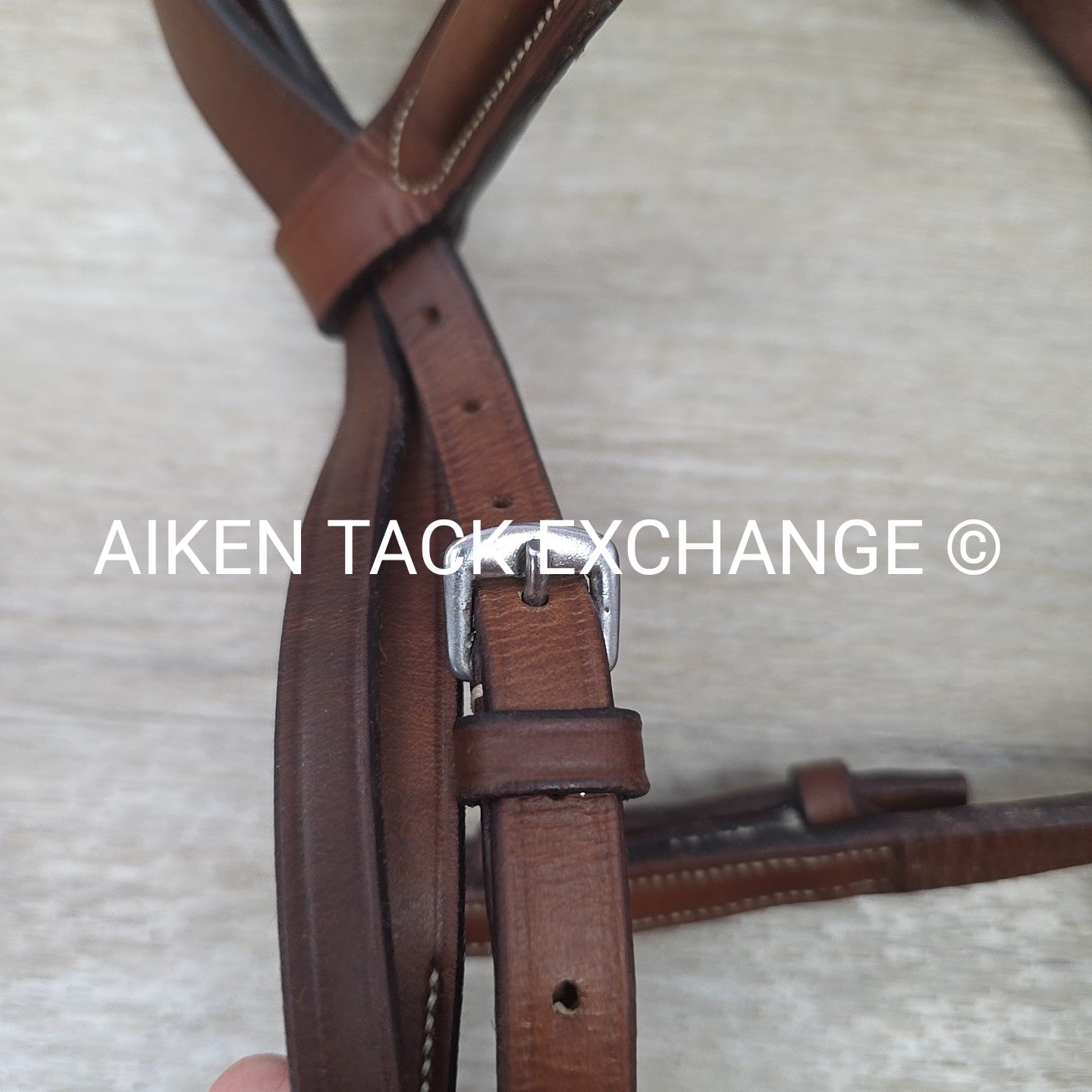 Dover Saddlery Circuit Plain Raised Figure 8 Bridle, No Reins, Size Full