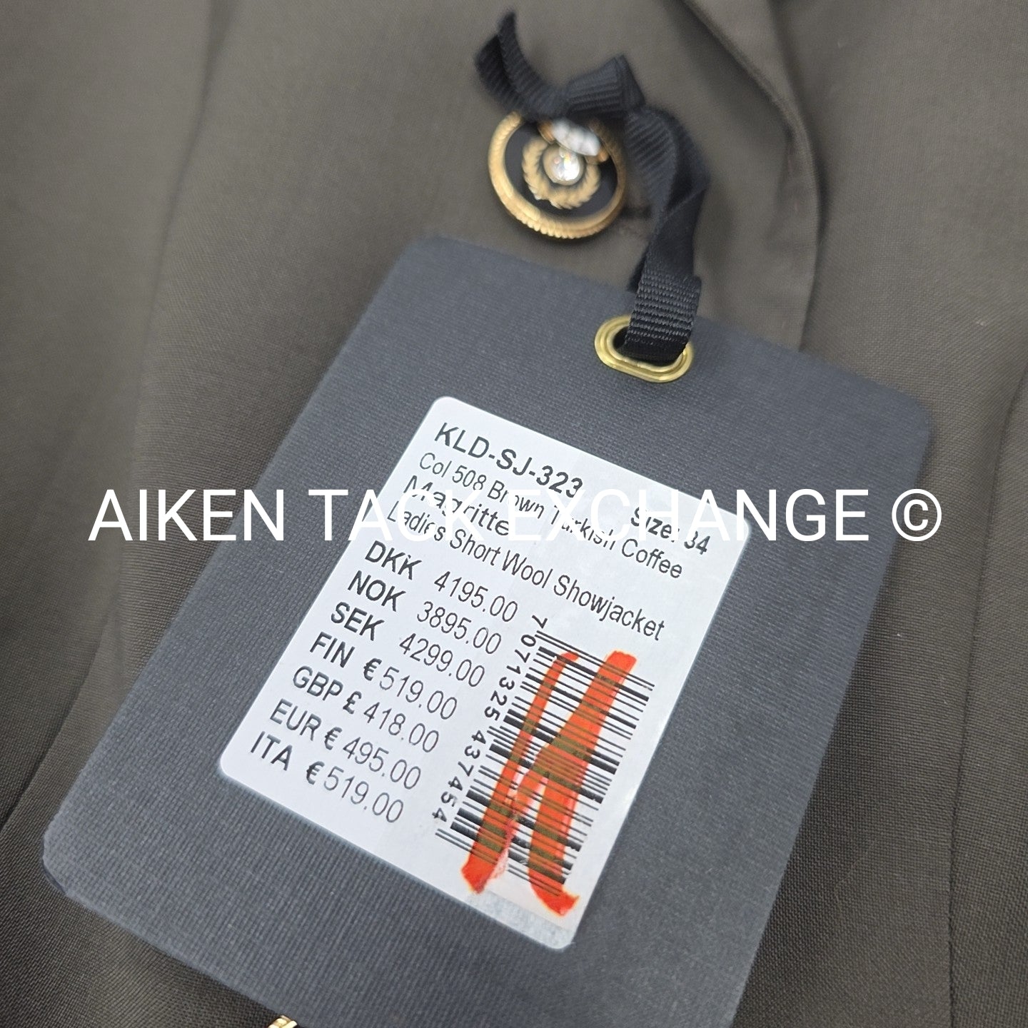 Kingsland Magritte Dressage Show Coat, Size 34