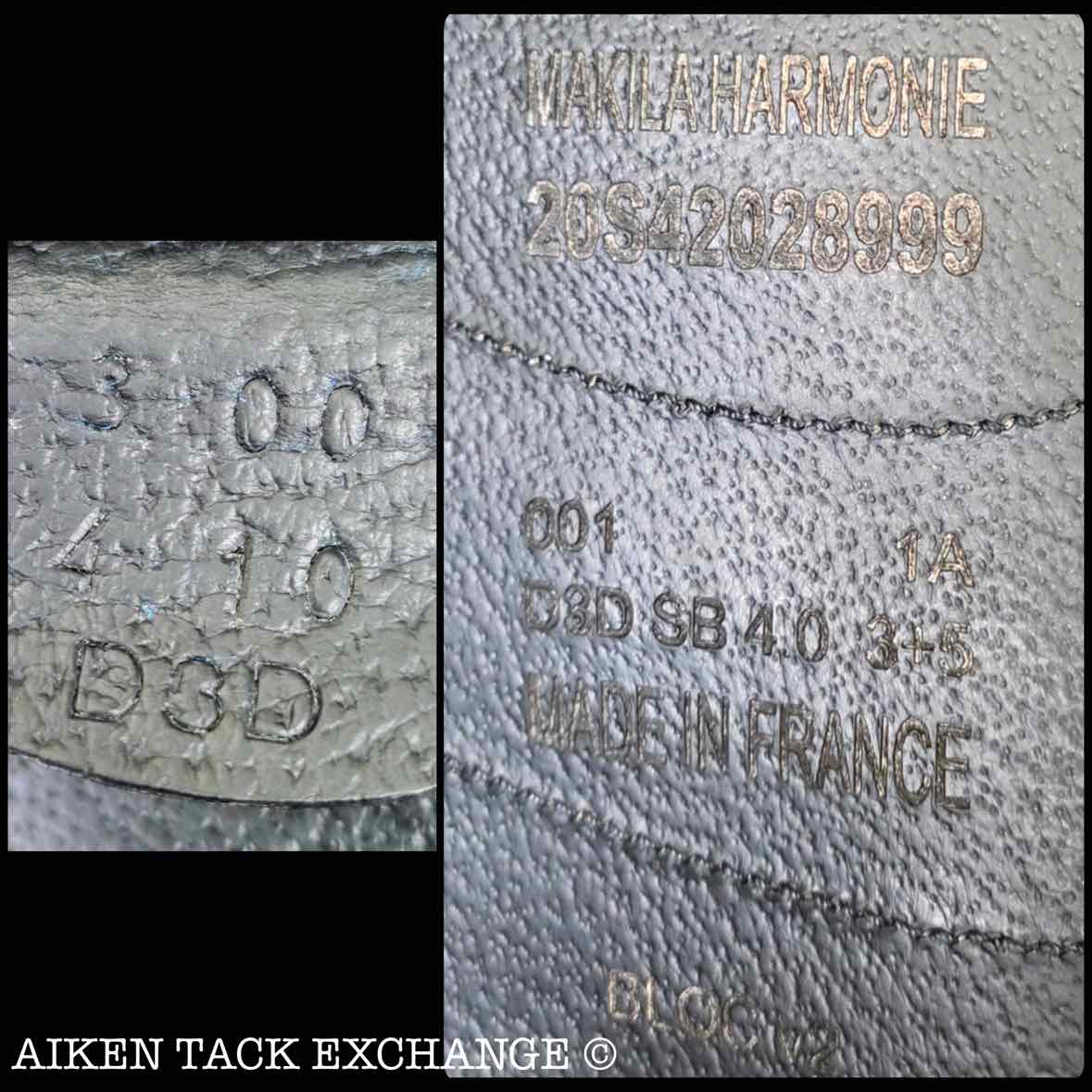 2020 Devoucoux Makila Harmonie Monoflap Dressage Saddle, 17" Seat, 1A Flap - Short, Dynamick Tree - Medium, D3D Panels, Full Buffalo Leather