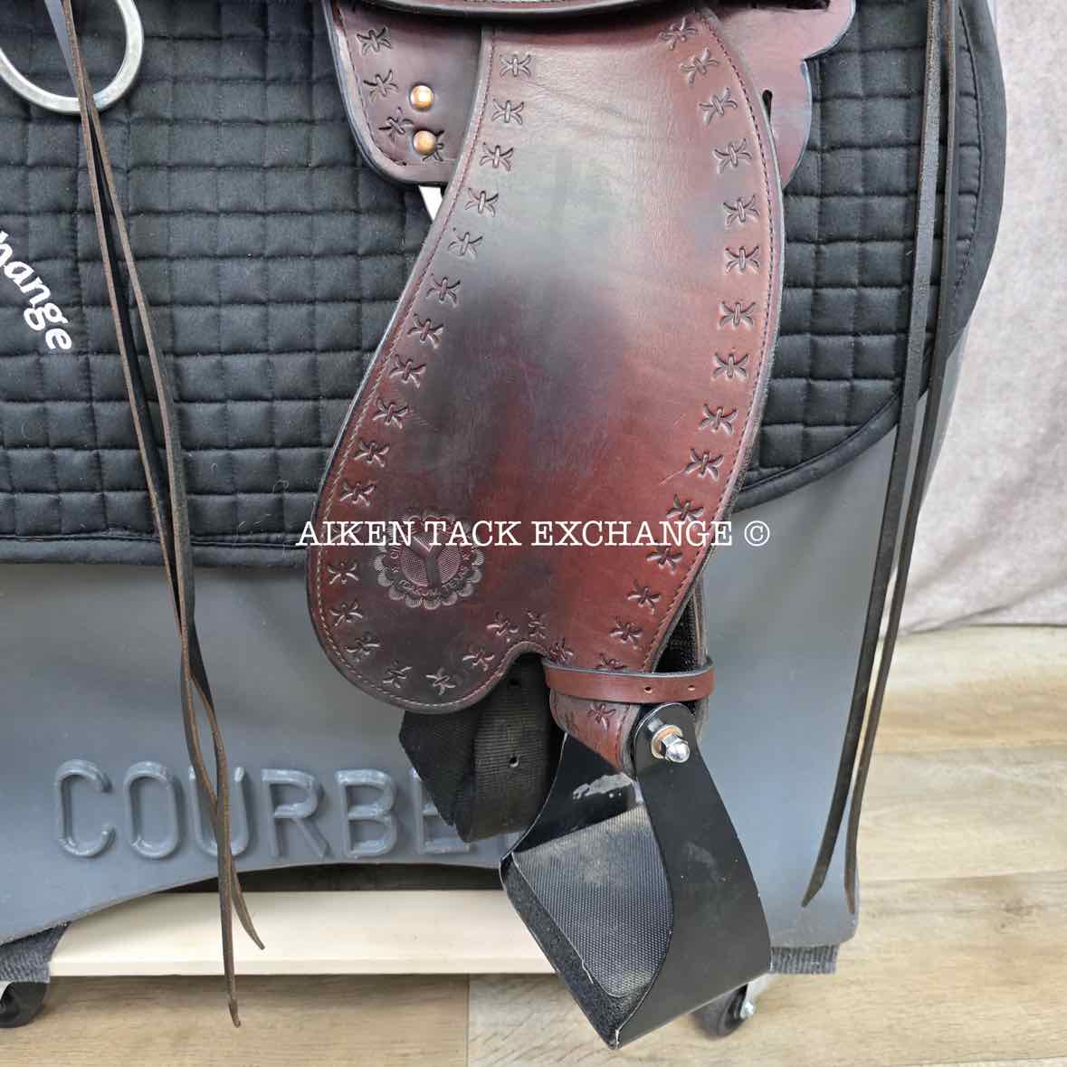 2013 Circle Y 1581 Alabama Trail Gaiter Western Saddle, 17" Seat, Wide Tree - Full QH Bars
