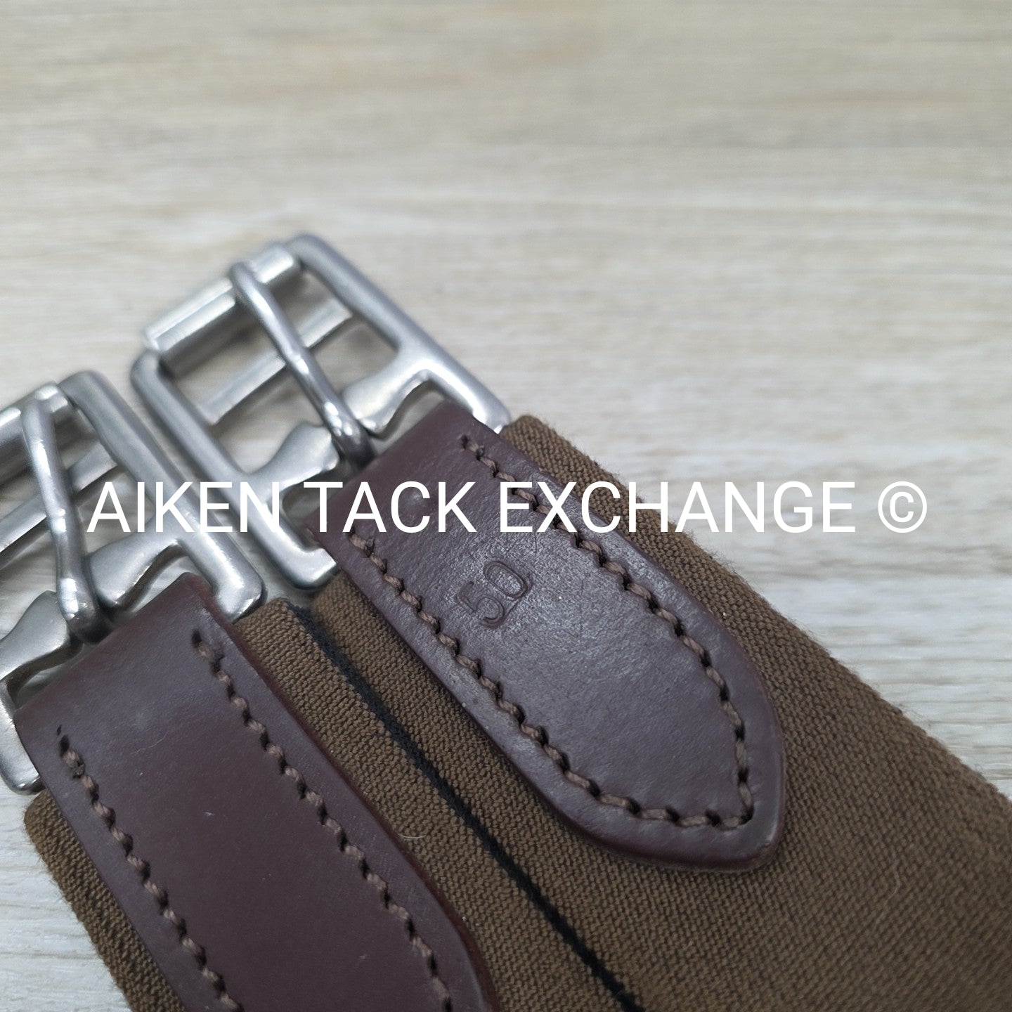 Harmohn Kraft Regal Girth with Single End Elastic, Brown, 50"