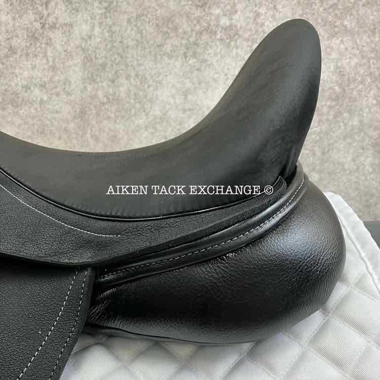 2024 Custom Saddlery Everest R Monoflap Dressage Saddle, 18" Seat, Adjustable Tree, Wool Flocked Panels