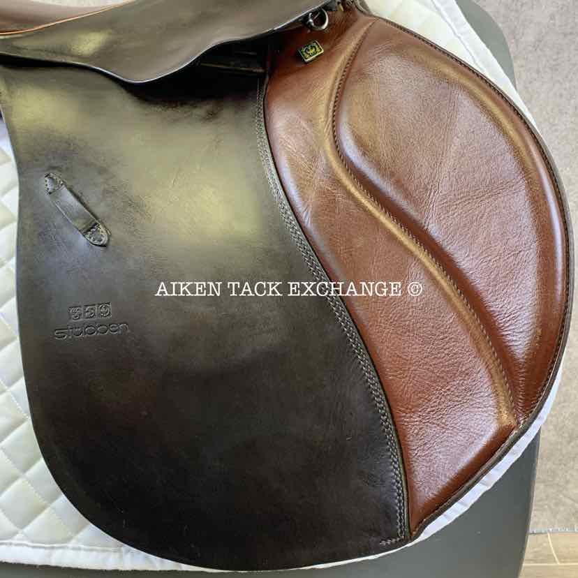 Stubben Seigfried CS Extra All Purpose Jump Saddle, 16.5" Seat, 32 cm Tree - W/XW, Wool Flocked Panels