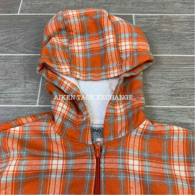 Dover Saddlery Lancaster Sherpa Lined Flannel Hoodie, Size XS