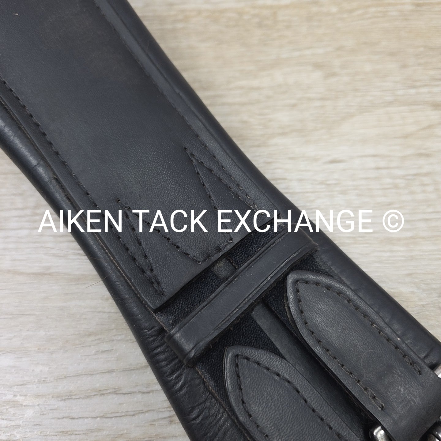 Trilogy Padded Leather Contour Girth, Black, 26"
