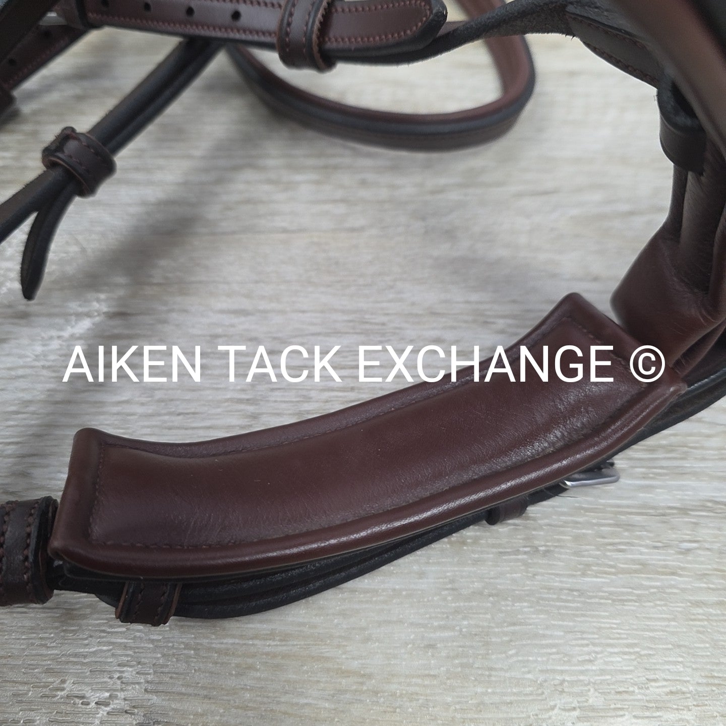 Montar Fair Bridle with Removable Flash, No Reins, Brown, Size Full