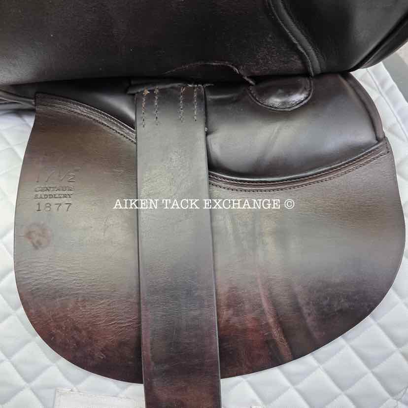 Centaur by Michael Stokes Close Contact Jump Saddle, 17.5" Seat, Medium Tree, Wool Flocked Panels