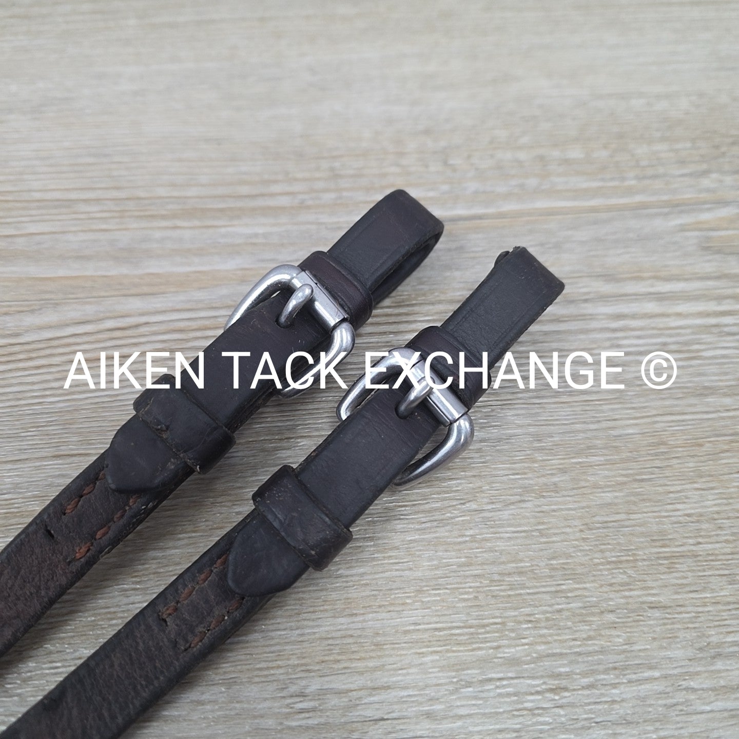 Nunn Finer Rubber Reins, Brown, 60"