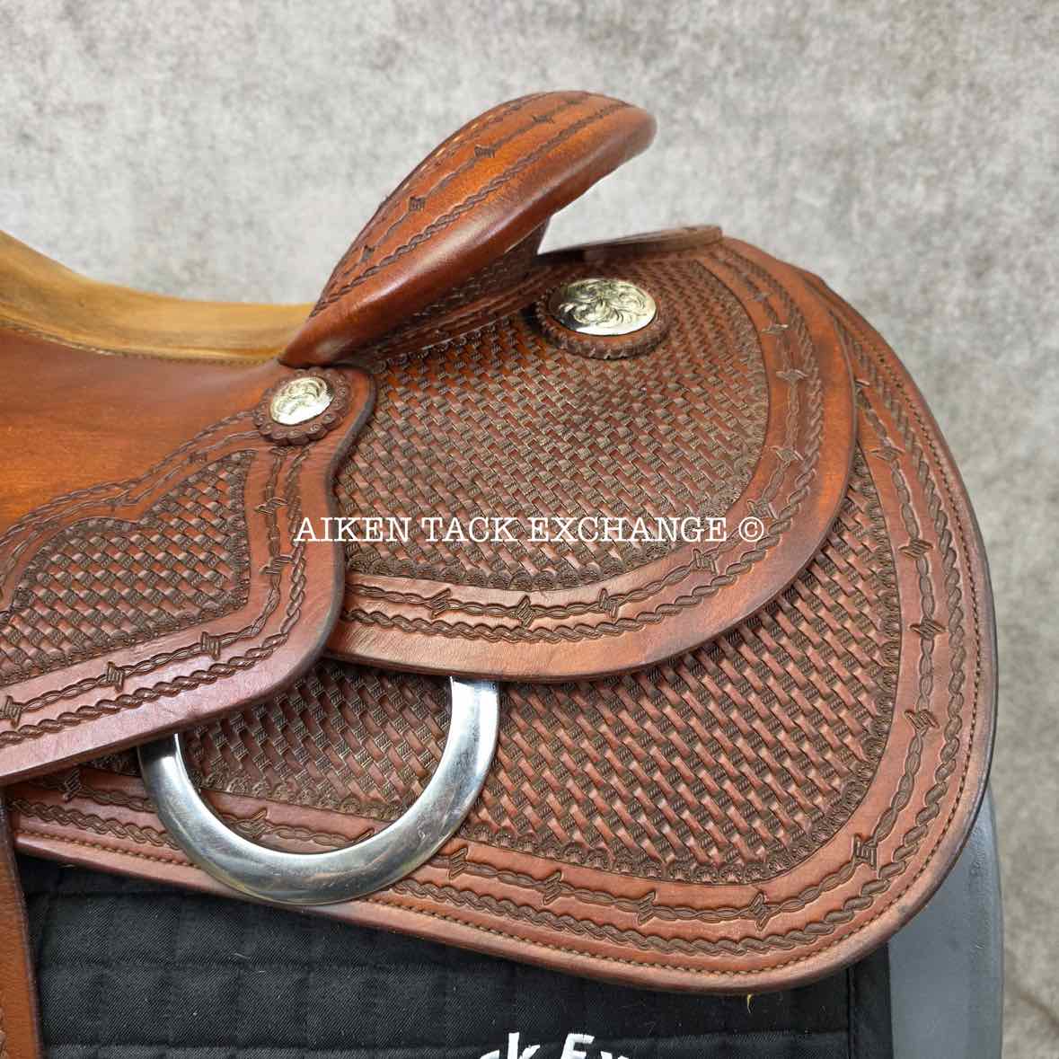 **On Trial** Jim Taylor Saddlery Xtreem Reining Western Saddle, 16" Seat, Shoulder Free Tree - Wide - Full QH Bars
