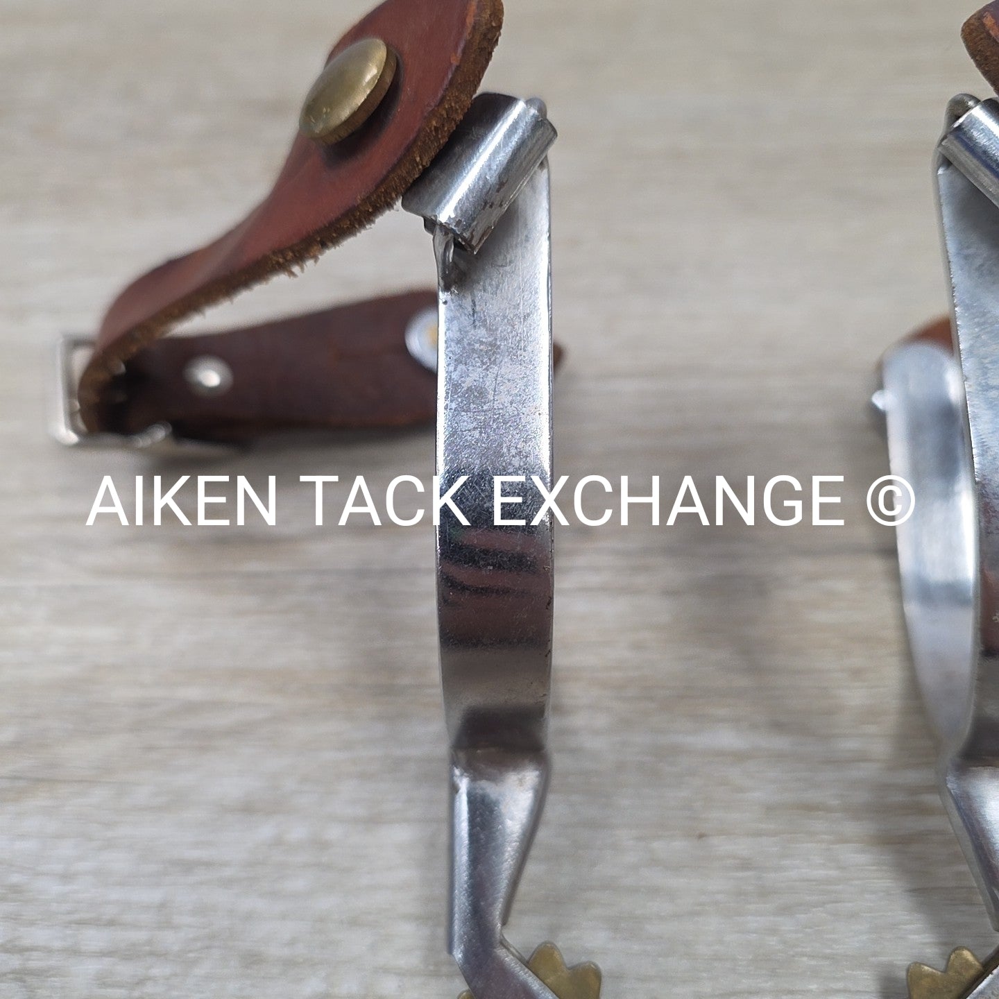 Western Rowel Spurs with Leather Spur Straps