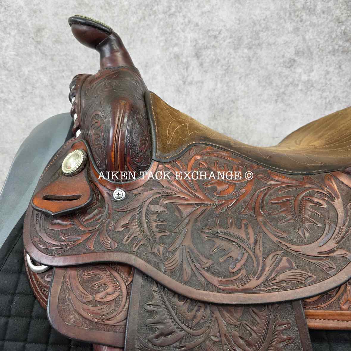 Tex Tan Hereford Western Saddle, 16" Seat, Regular Tree - Semi QH Bars