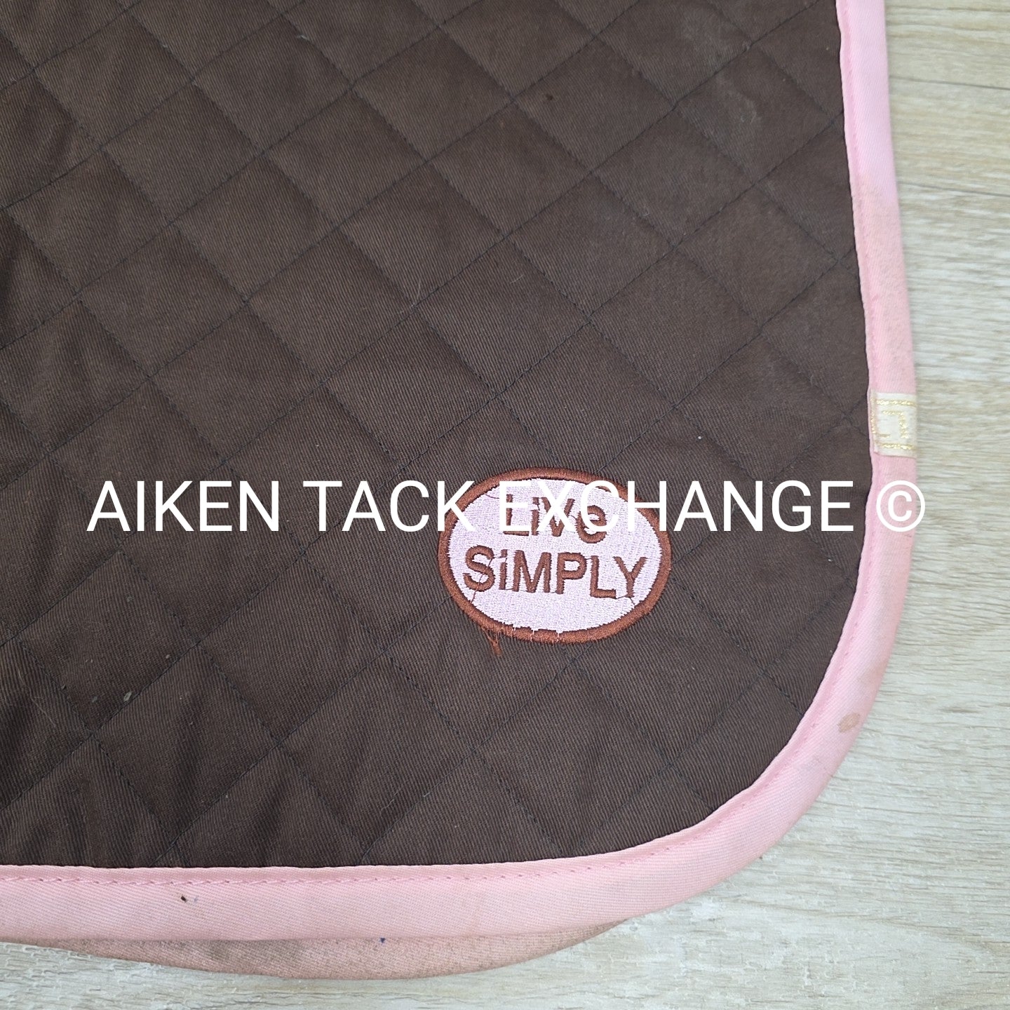 Lettia All Purpose Saddle Pad with "Live Simply" Embroidery