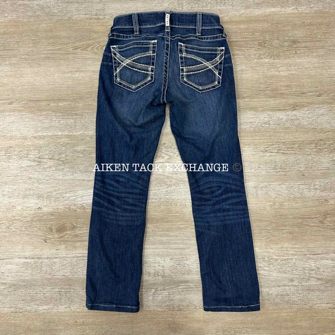 Ariat Mid Rise Straight Cut Jeans, Size 27 Short