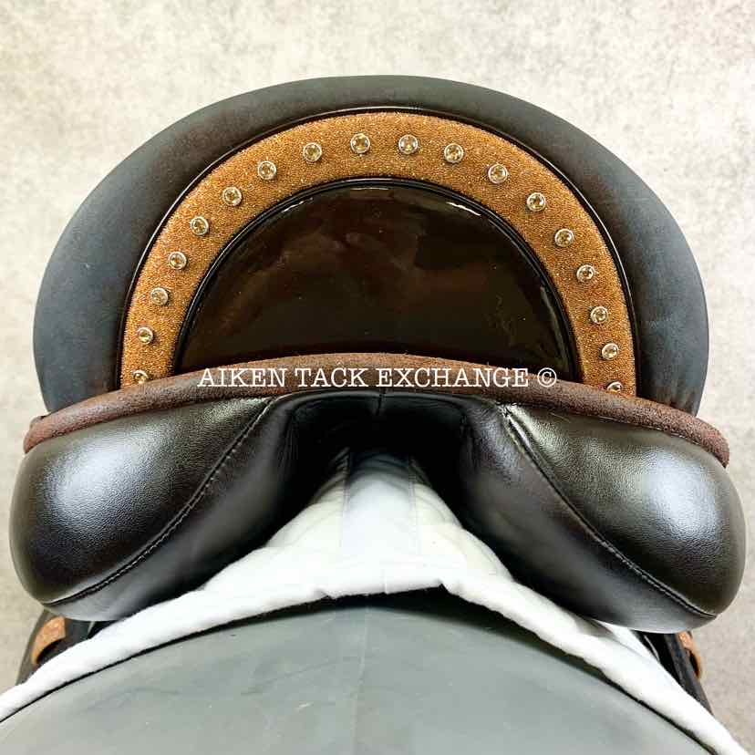 2024 Custom Saddlery Icon Flight Monoflap Dressage Saddle, 17.5" Seat, Adjustable Tree, Wool Flocked Panels