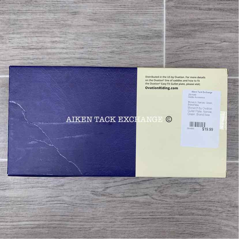 Monarch by Ovation Gullet Plate, Narrow, Green, Brand New