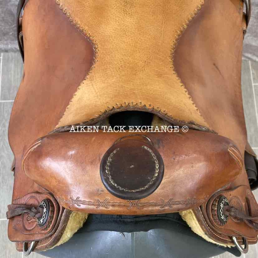 **SOLD** Craig Johnson Bob Moline Oxbow Saddlery Reining Western Saddle, 16.5" Seat, PerformFlex Wide Tree - Full QH Bars