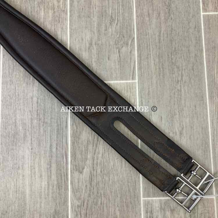 Dover Saddlery Leather Girth w/ Elastic on One End 56"