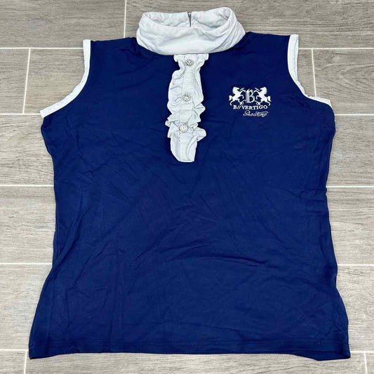 B Vertigo Show Time Sleeveless Show Shirt, Size Medium