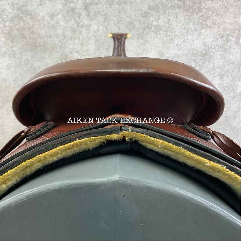 American Saddlery Circle A 1860 Pro-Dally Roper Western Saddle, 17.5" Seat, Wide Tree - Full QH Bars