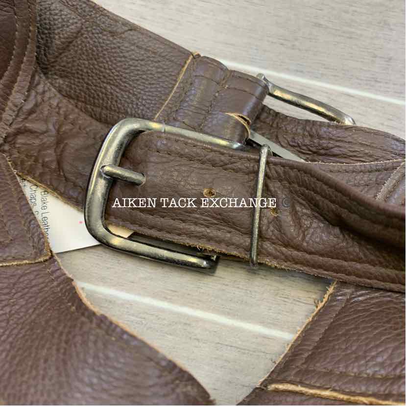 Horze Blake Leather Full Chaps, Size Medium