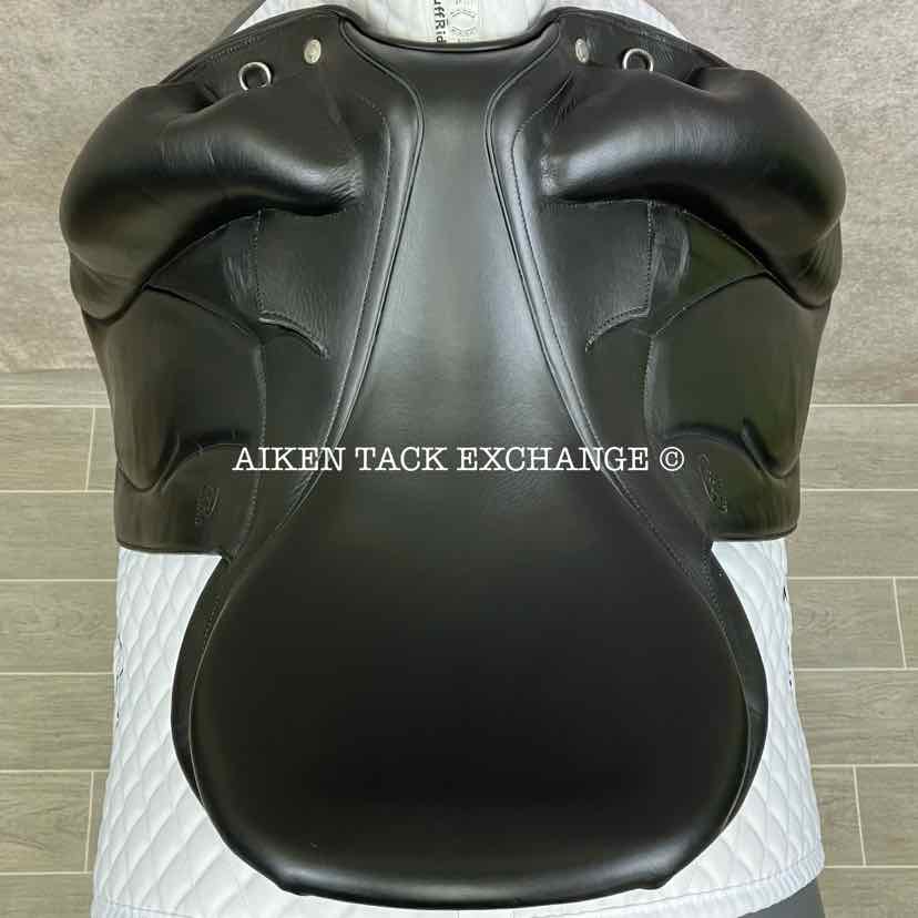 2014 Devoucoux Mendia Monoflap Dressage Saddle, 18" Seat, 3 Flap, Medium Wide Tree, D3D Panels, Full Buffalo Leather