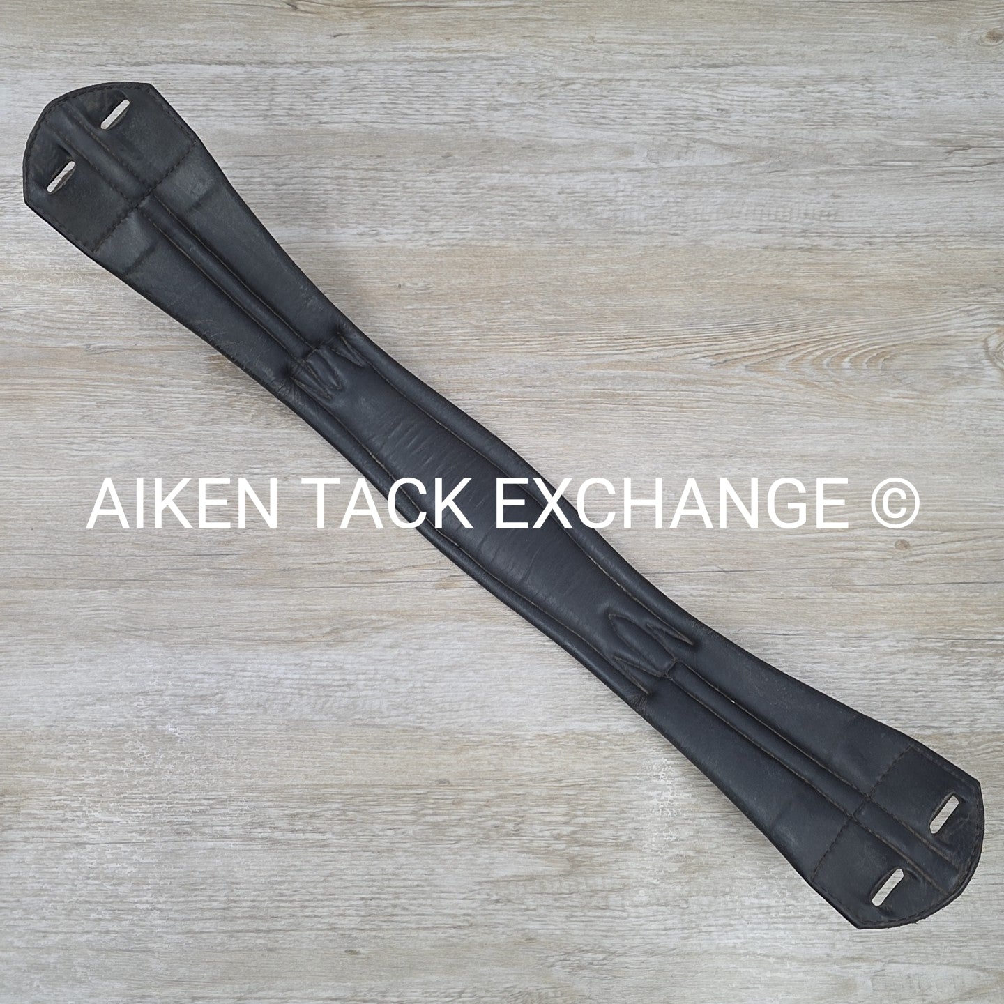 Trilogy Padded Leather Contour Girth, Black, 24"