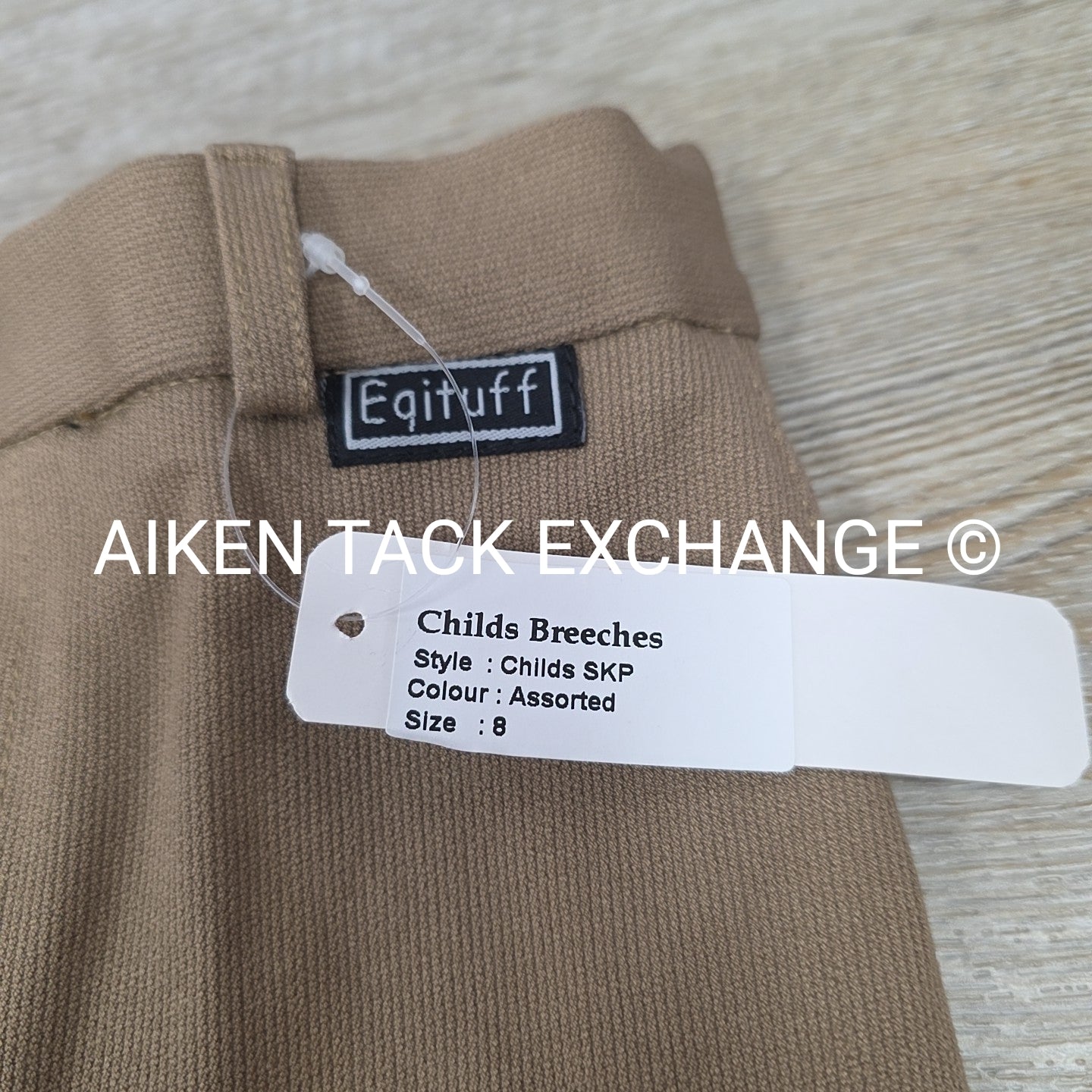 Eqituff Knee Patch Breeches, Size 8