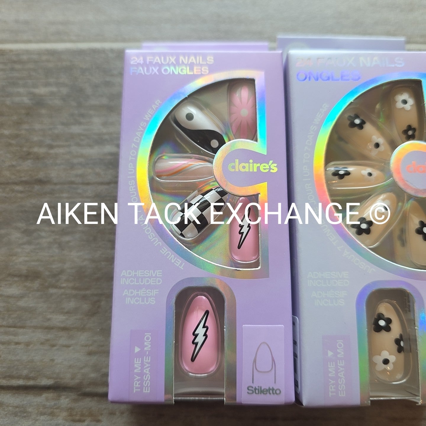 Claire's Press-On Nails (2 Sets) - 24 Count Each (48 Total)