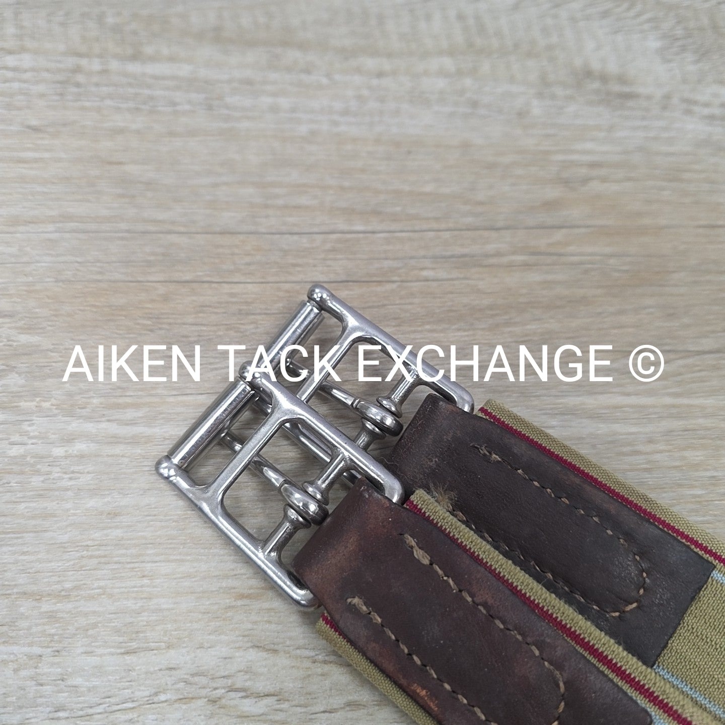 M. Toulouse Leather Girth with Removable Sheepskin, Brown, 50"