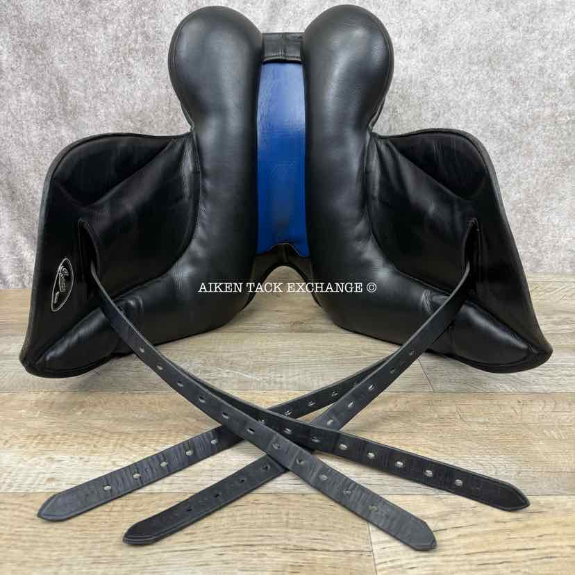 2020 Custom Saddlery Icon Star Monoflap Dressage Saddle, 17.5" Seat, Adjustable Tree, Wool Flocked Panels