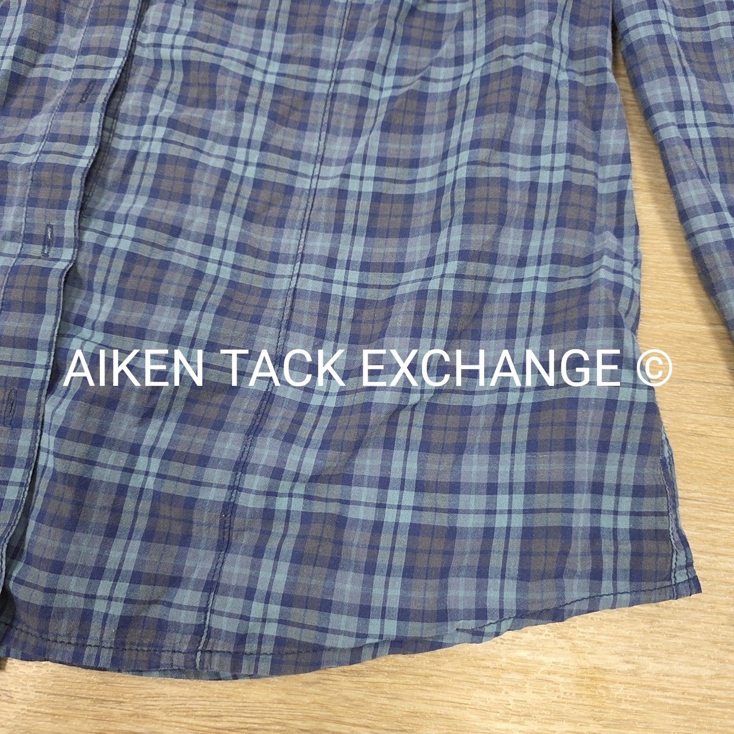 Bit & Bridle Button Up Lightweight Flannel, Women's XLarge