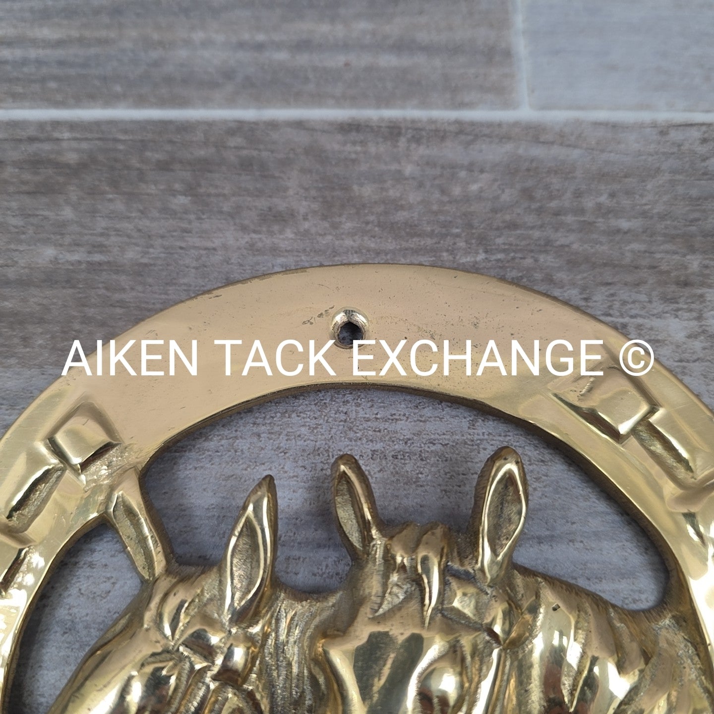 Metal Horseshoe Decor, 3 Small Hooks