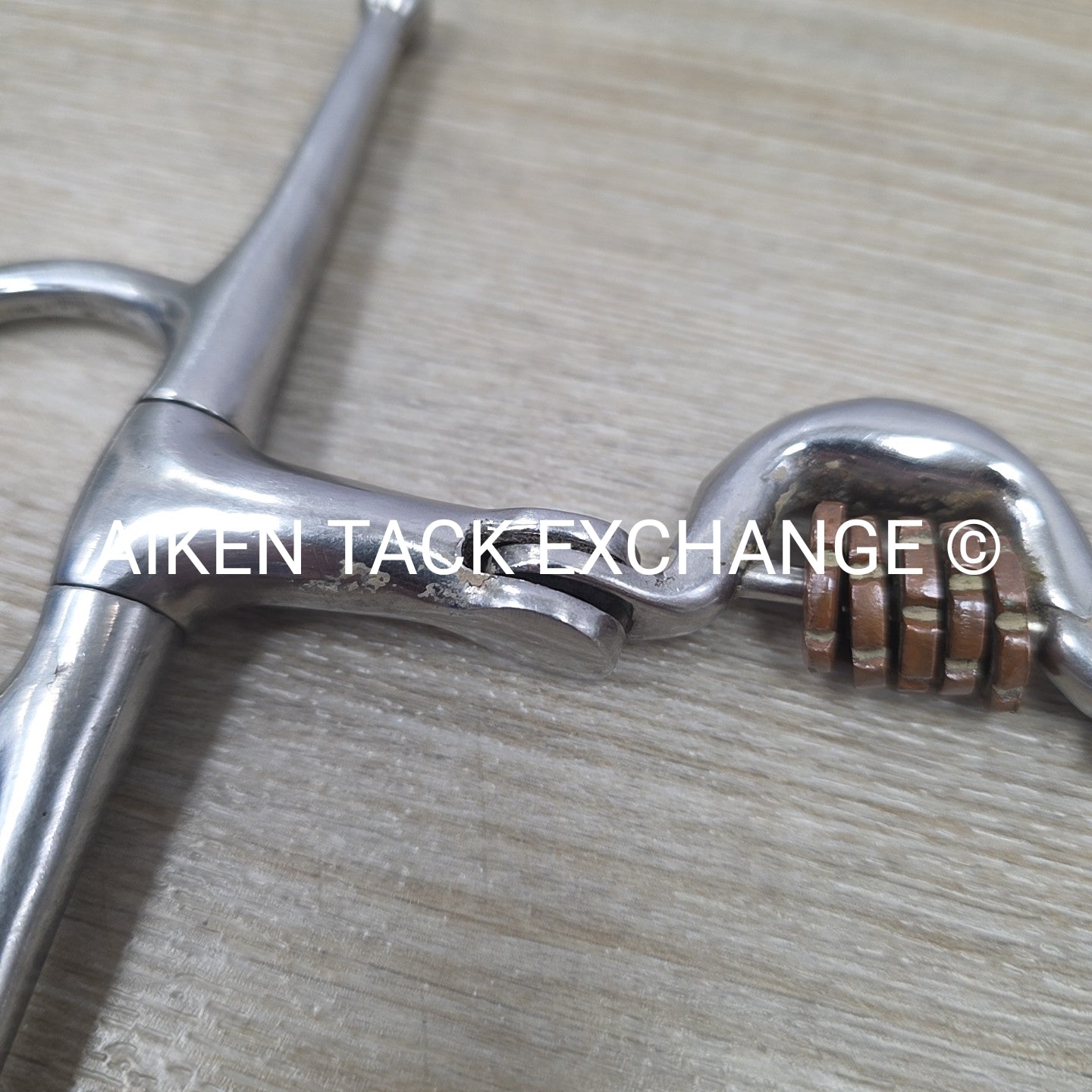 Full Cheek Double Hinged Ported Bit with Copper Links 5"